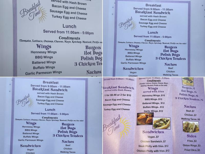 Cross Café Menu
