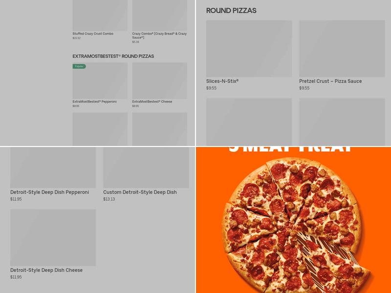 Little Caesars Pizza Menu