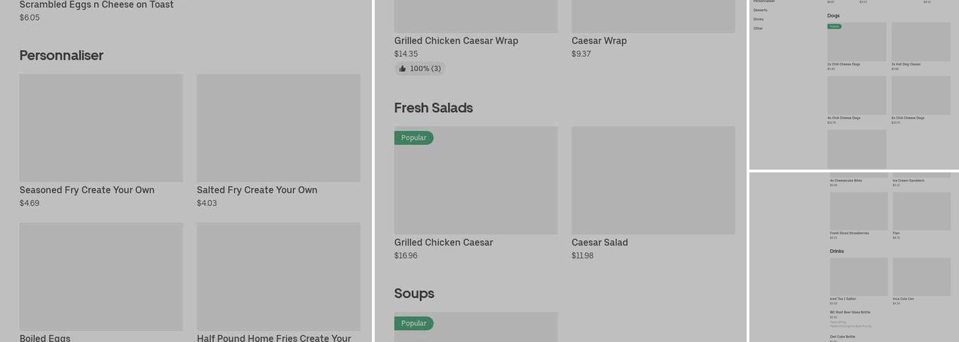 Sun Building Menu