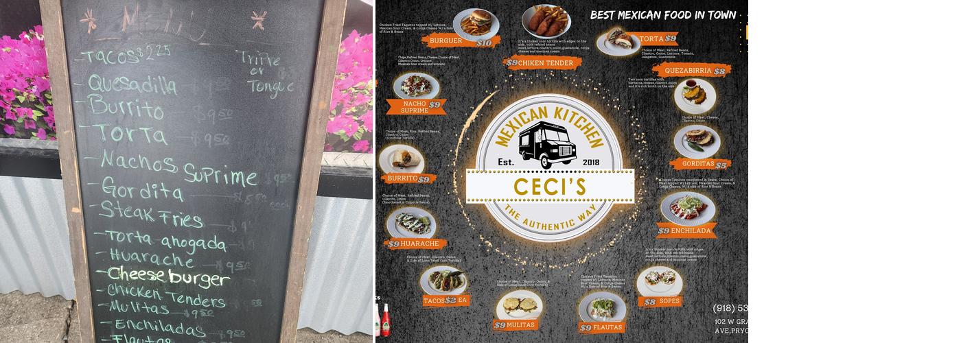 Cecis’ Mexican Kitchen Menu