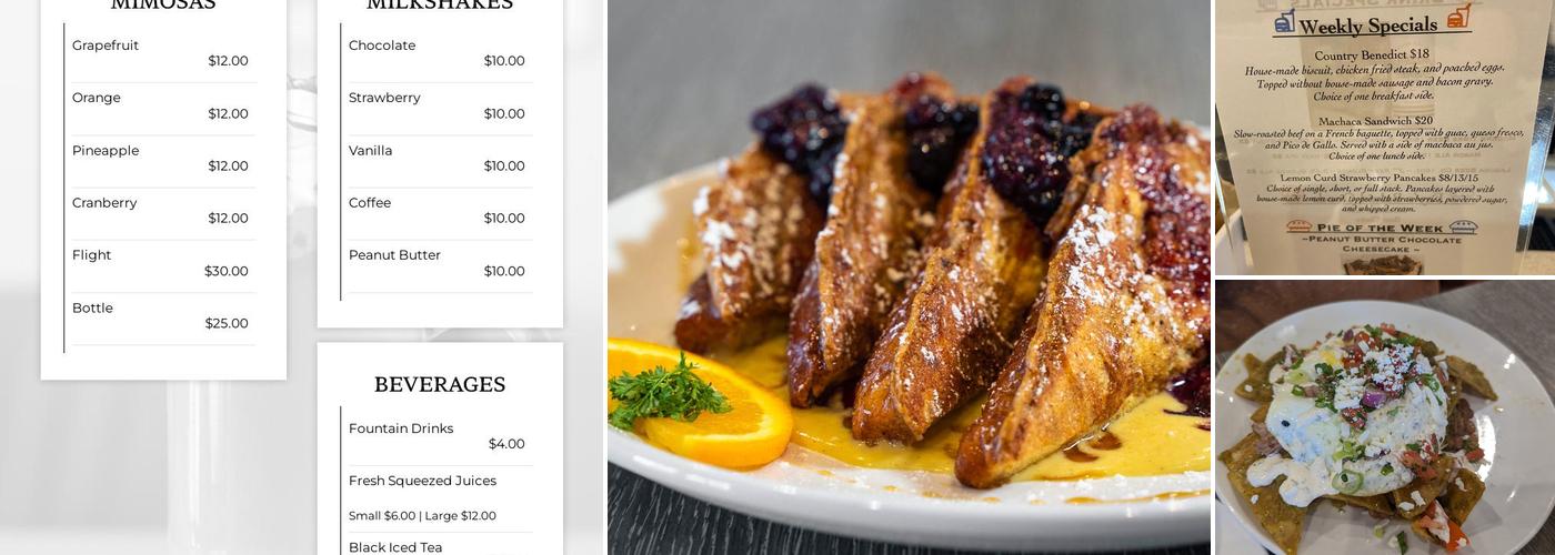 Fay’s Diner Menu