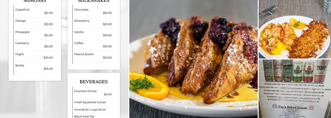 Fay’s Diner Menu