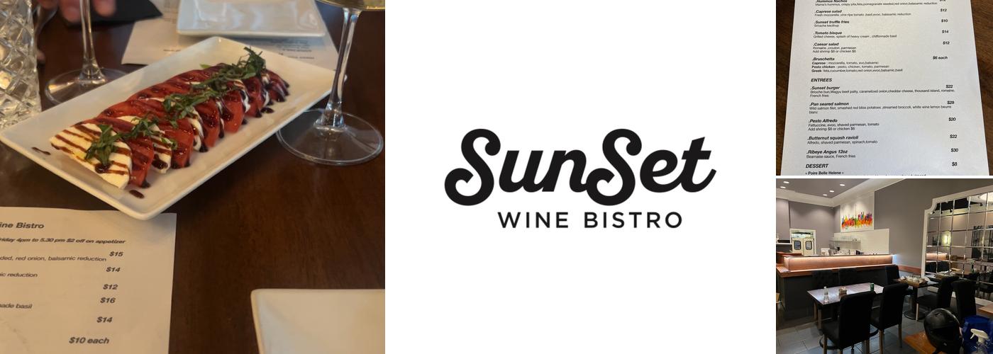 sunset wine bistro restaurant Menu