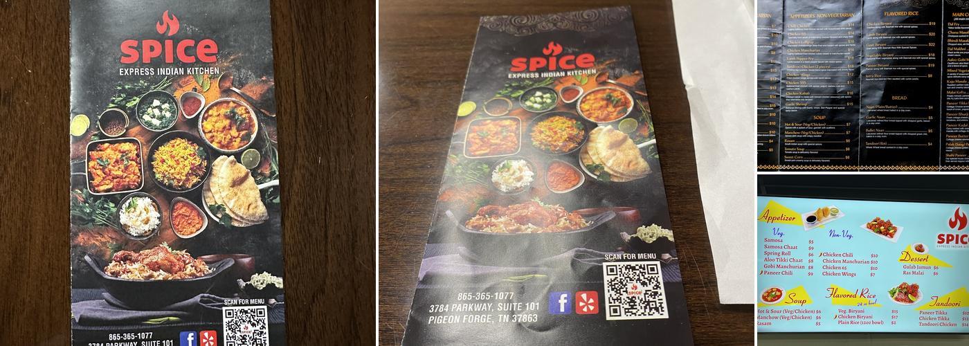 Spice Express Indian Kitchen Menu
