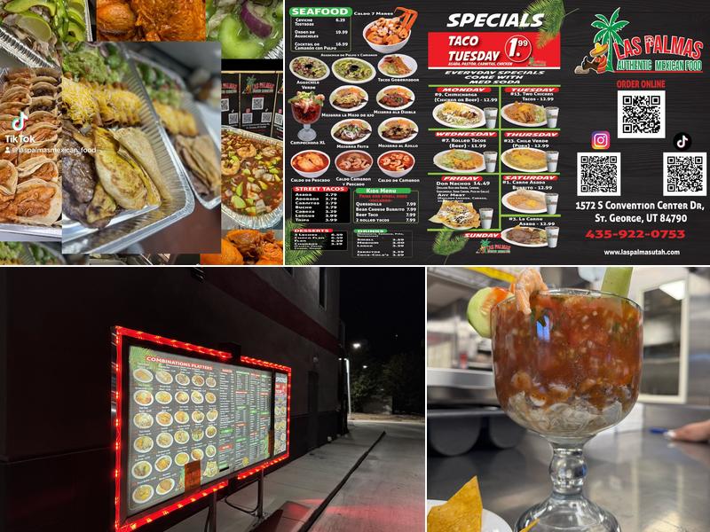 Las Palmas Authentic Mexican Food Menu