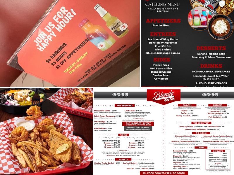 Blends Daiquiri Express Menu