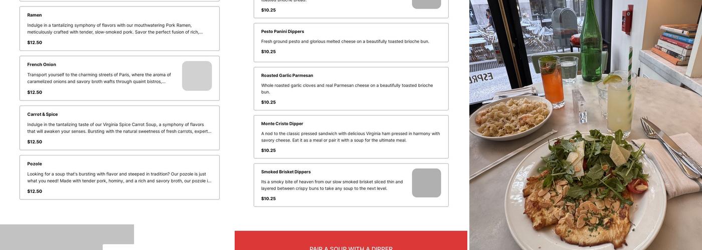 Soup Central Menu
