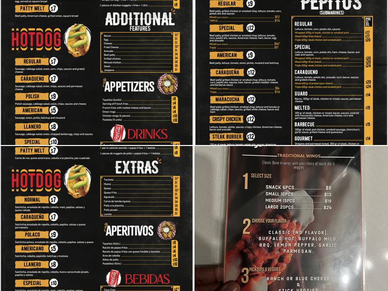 Pepitos Tulsa Menu