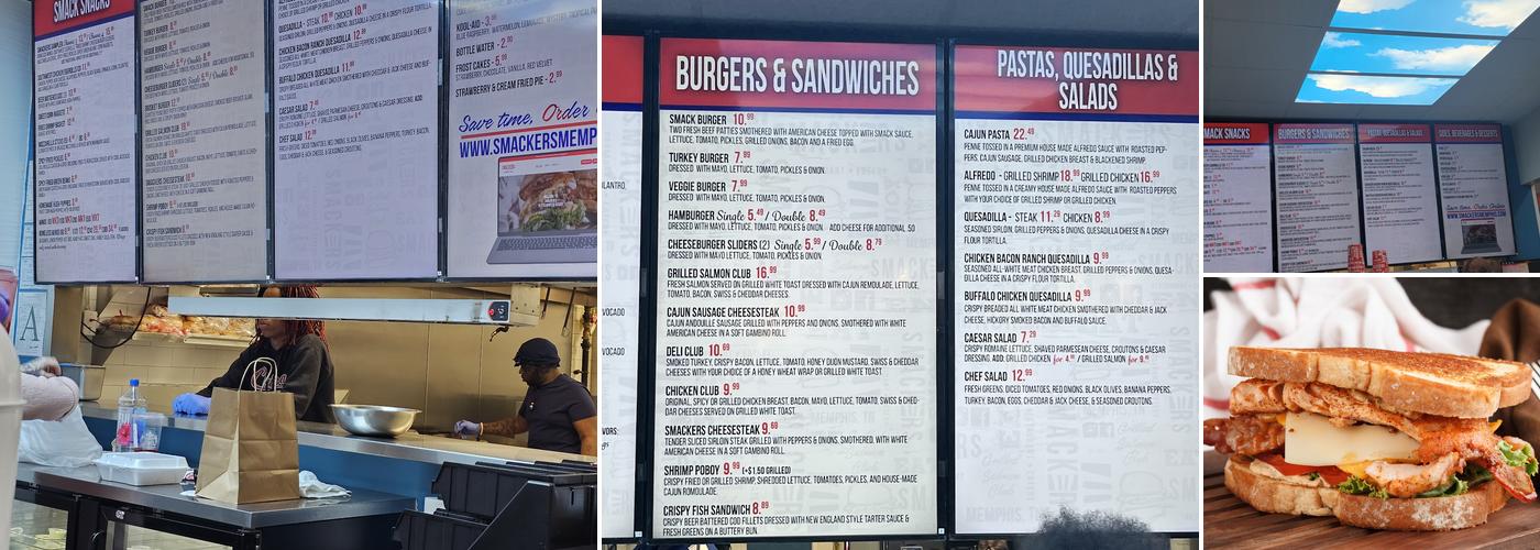 Smackers Menu