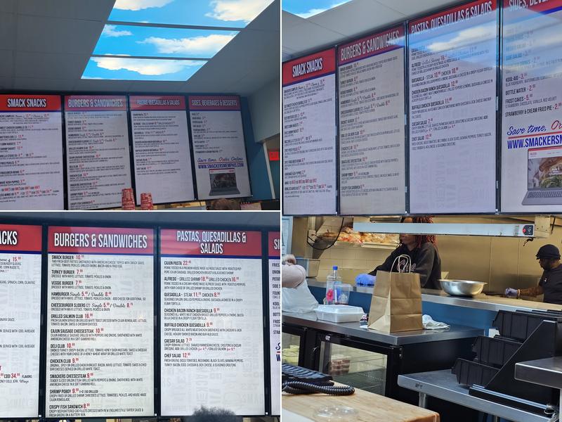Smackers Menu
