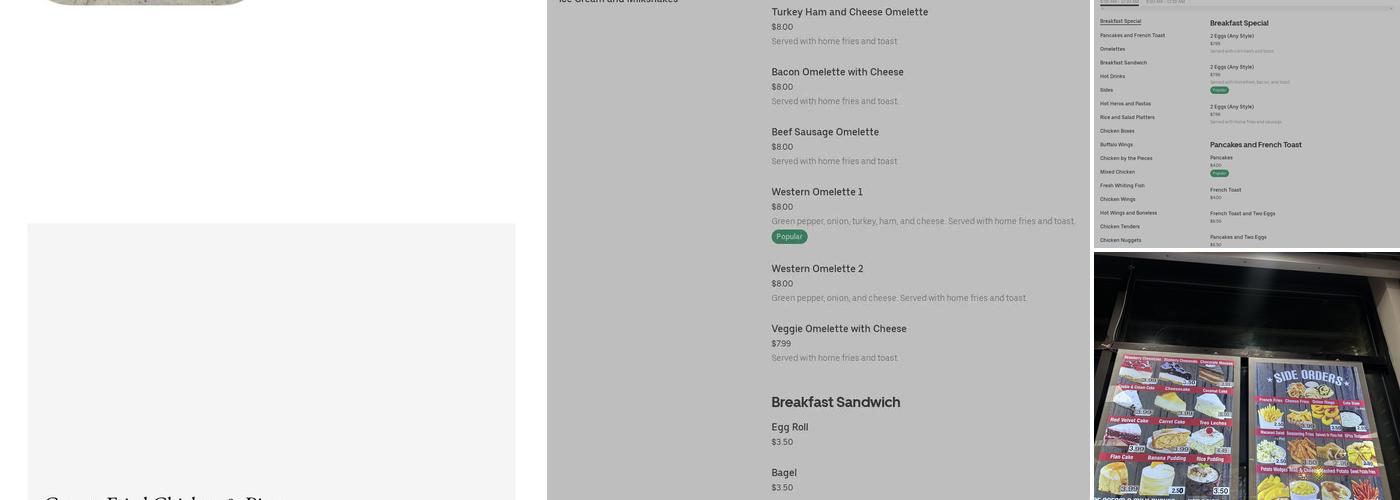 Crown Fried Chicken & Pizza Menu