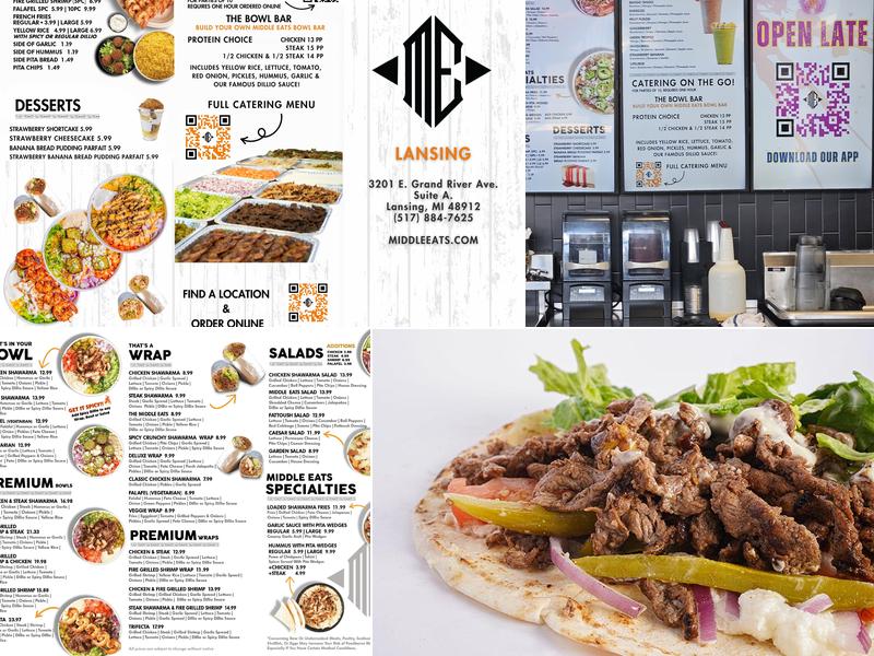 Middle Eats Menu