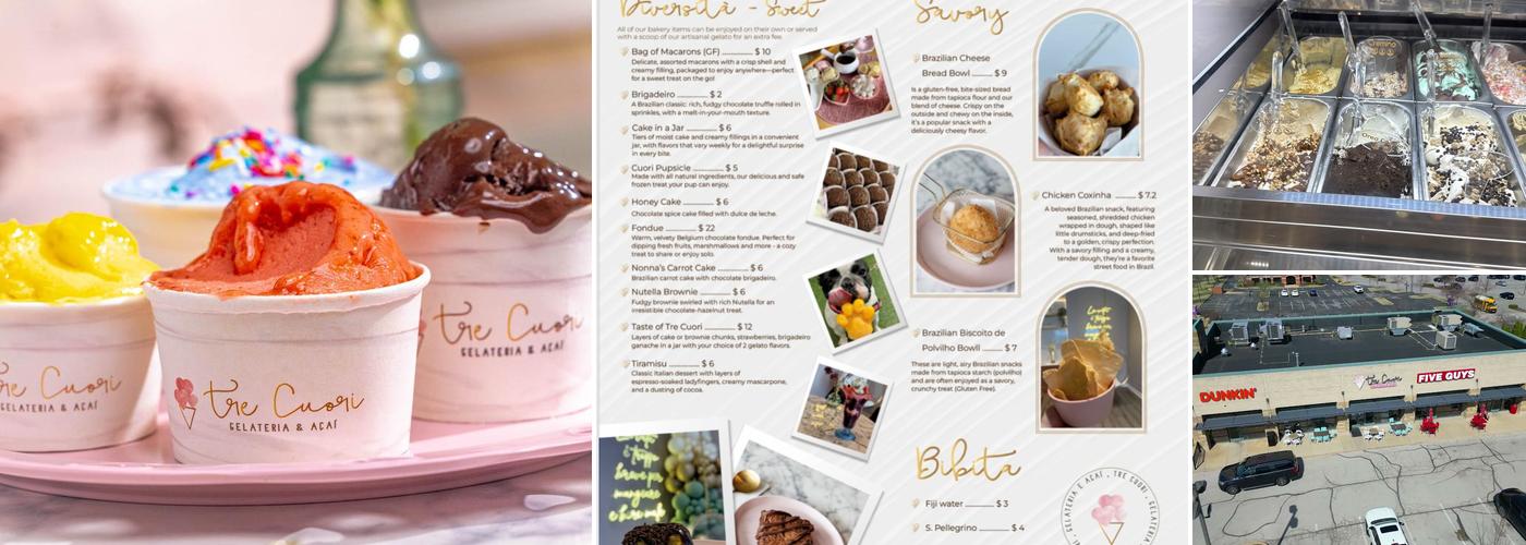 Tre Cuori Gelateria & Açaí Menu