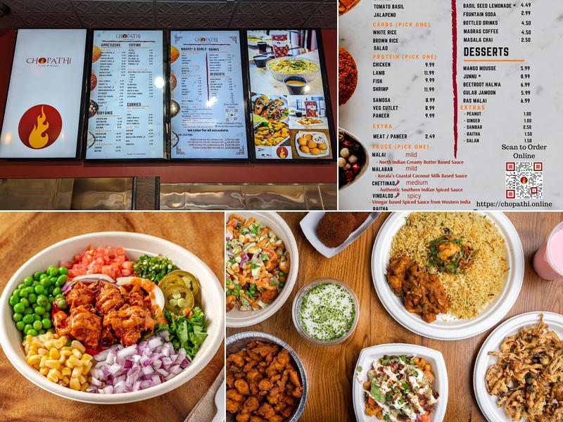 Chopathi India Kitchen Menu