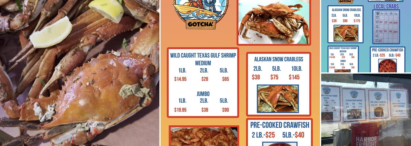 Gotcha Hooked Seafood Menu