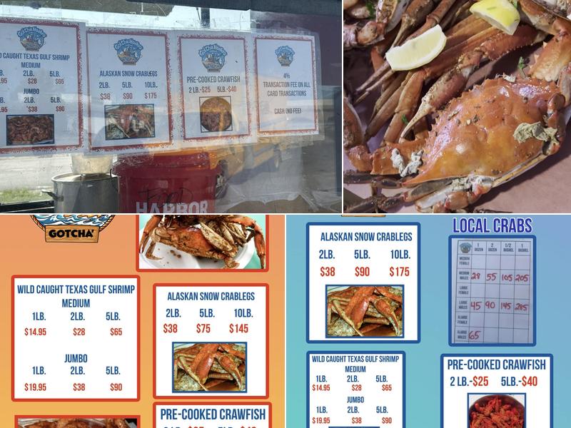 Gotcha Hooked Seafood Menu