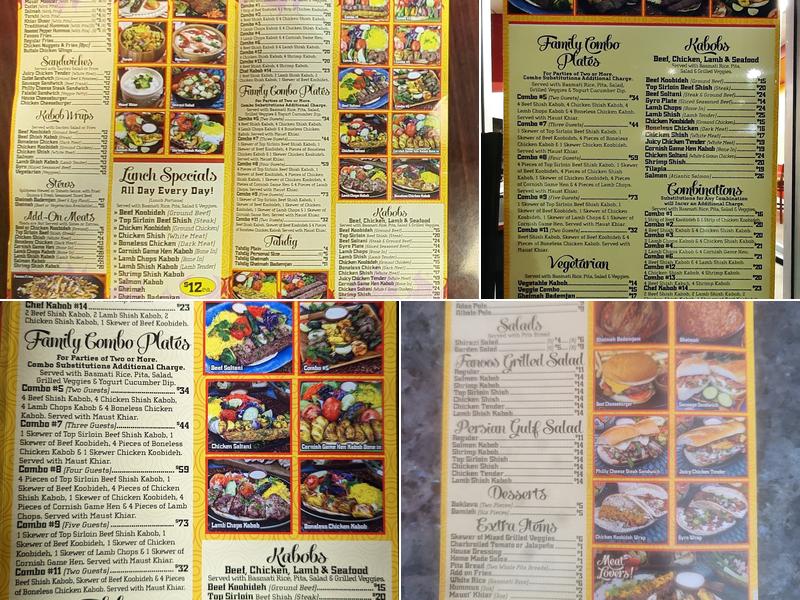 Fanoos Grill Express Menu
