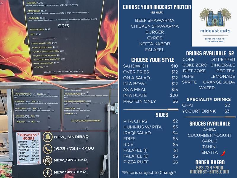 MidEast Eats Menu