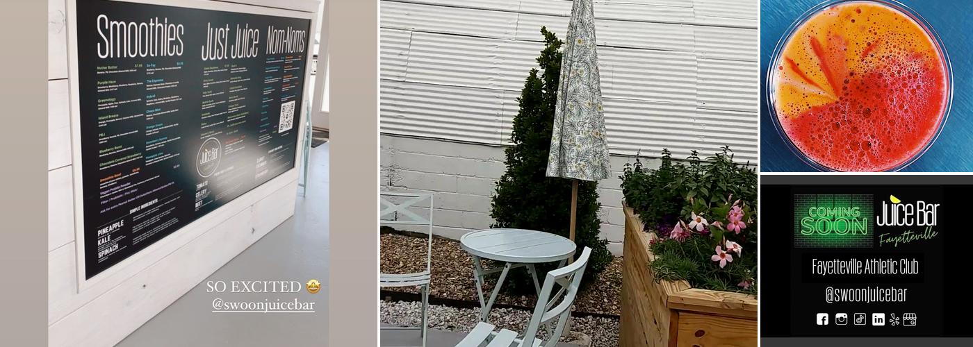 Swoon Juice bar Menu