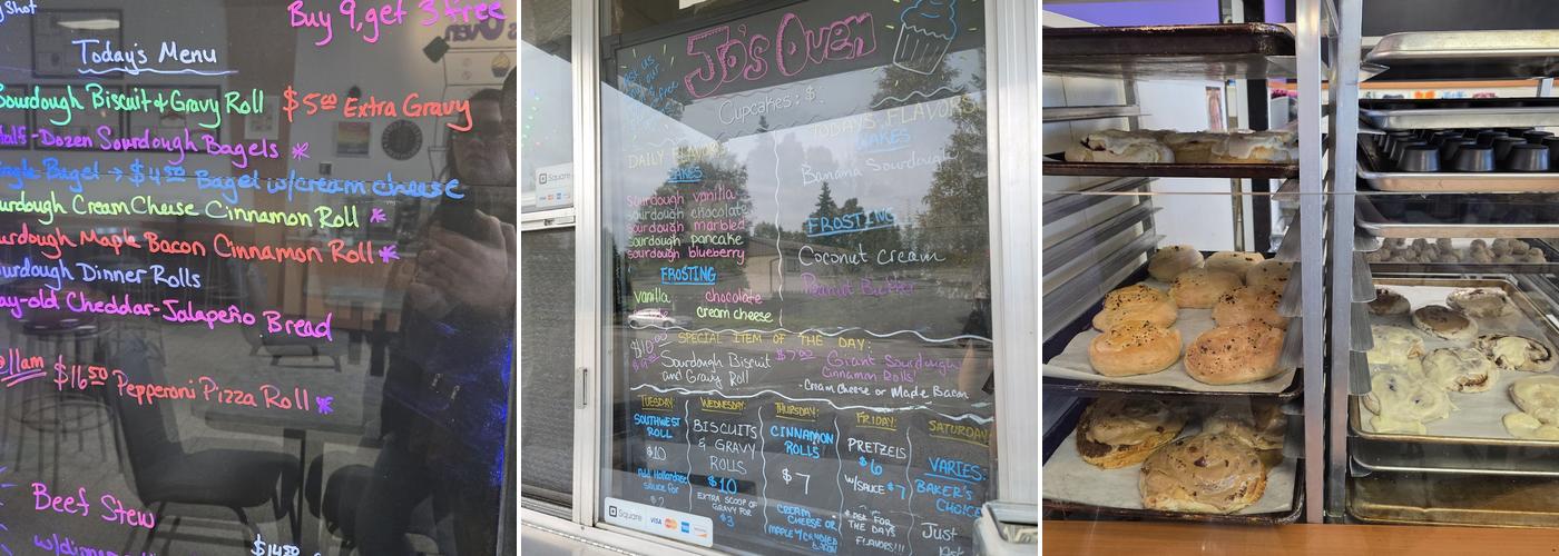 Jo's Oven Menu