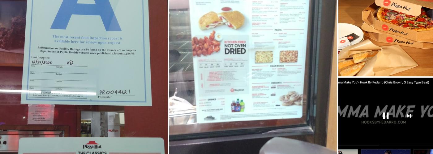 Pizza Hut Menu