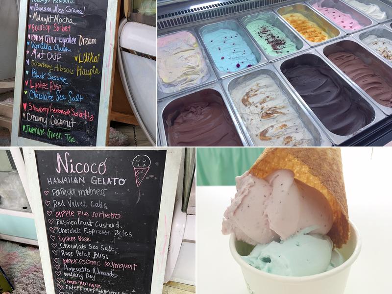 Nicoco Hawaiian Gelato Menu