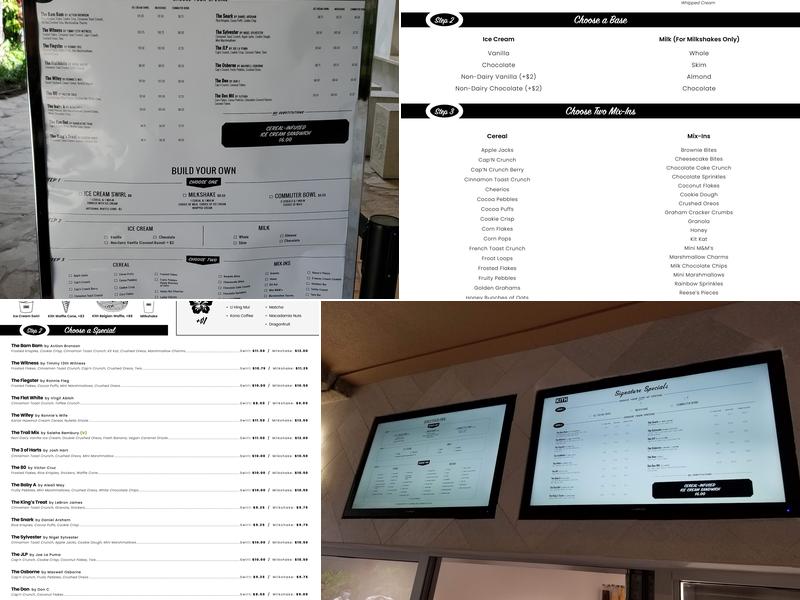Kith Treats Hawaii Menu