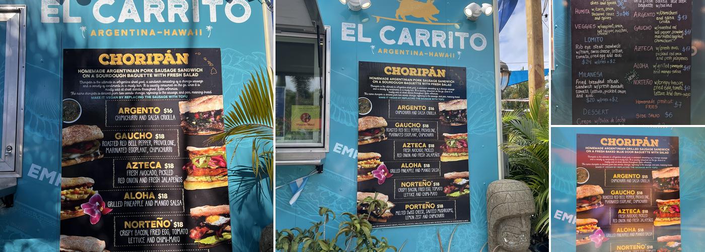 El Carrito Menu