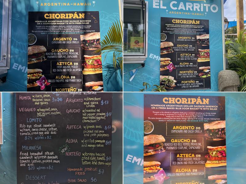 El Carrito Menu