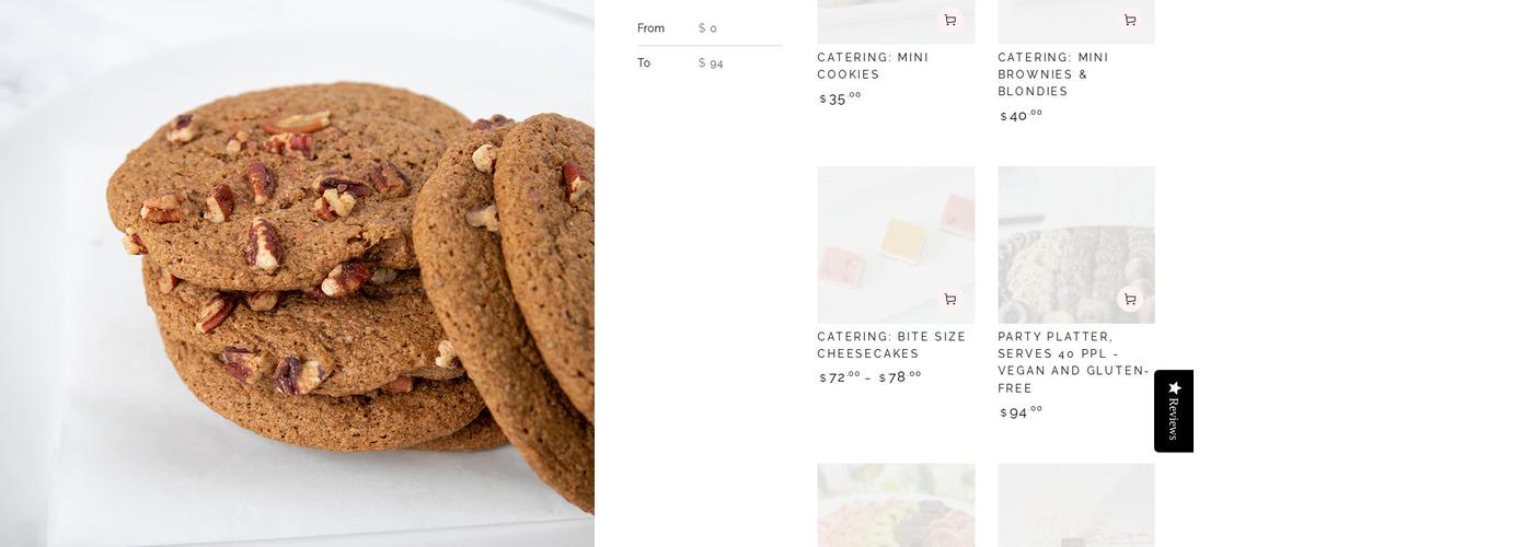 Pamela Wasabi, Vegan and Gluten-free Bakery & Catering Menu