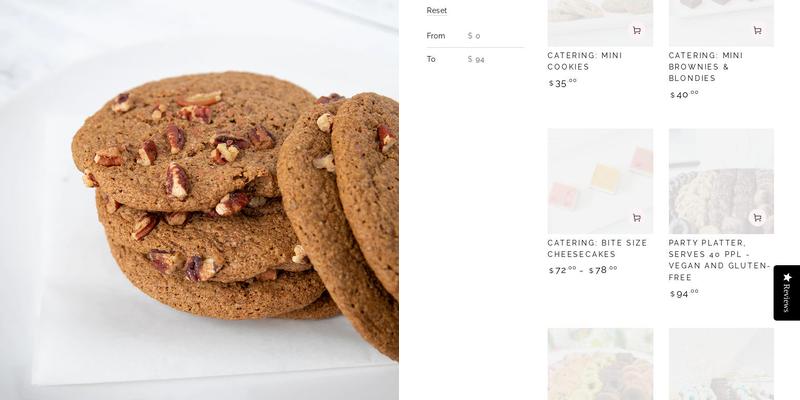 Pamela Wasabi, Vegan and Gluten-free Bakery & Catering Menu