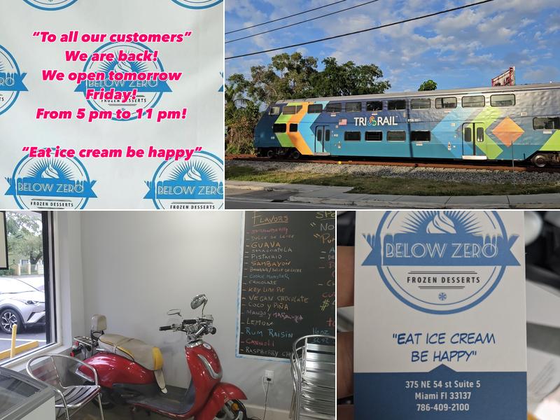 Below zero Miami Menu