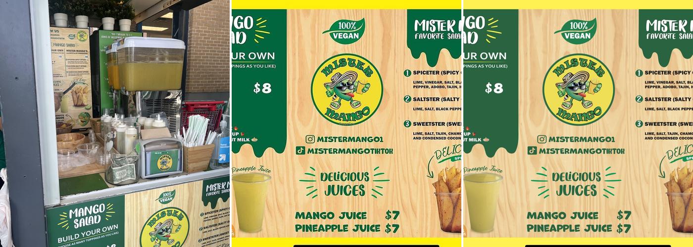 Mister Mango Menu