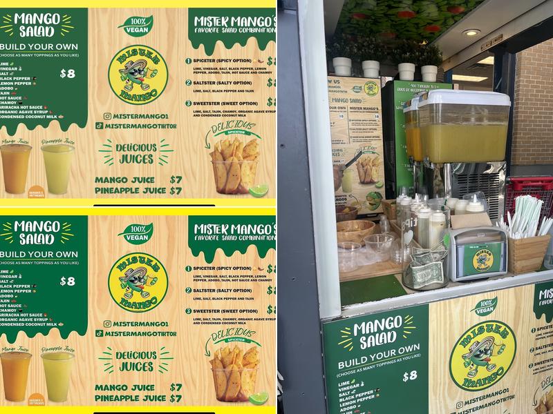 Mister Mango Menu