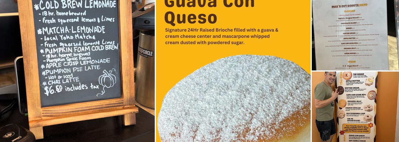 Max'd Out Donuts Menu