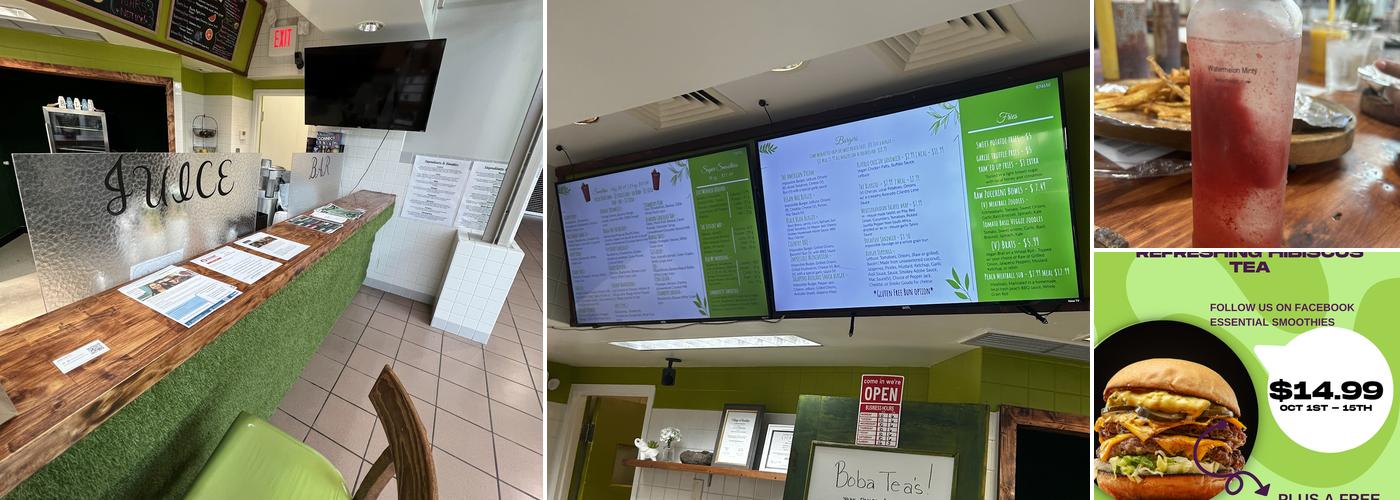 Essential Smoothies Menu