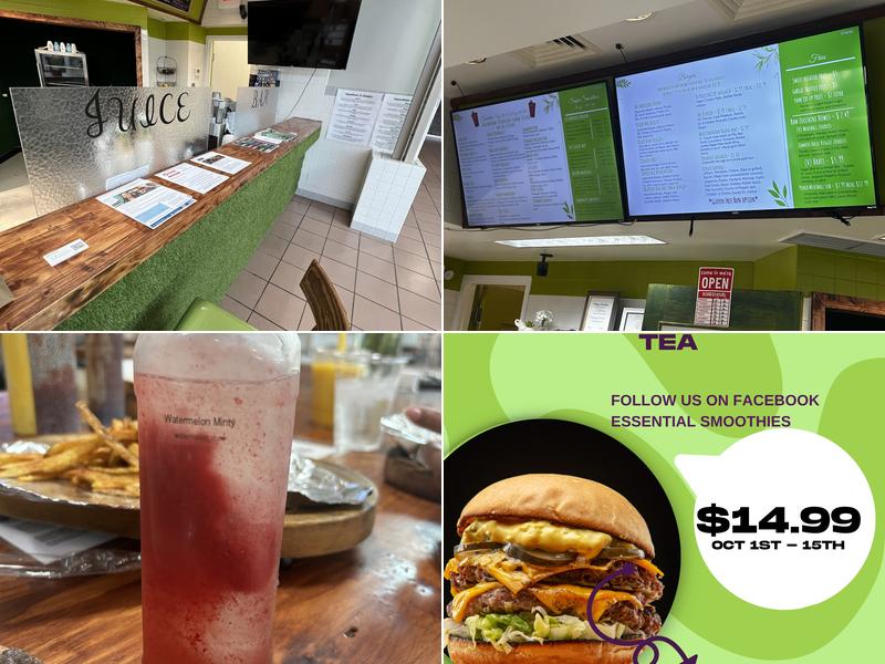 Essential Smoothies Menu