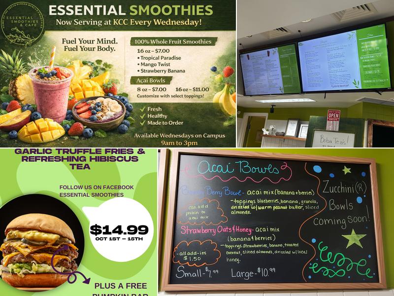 Essential Smoothies Menu
