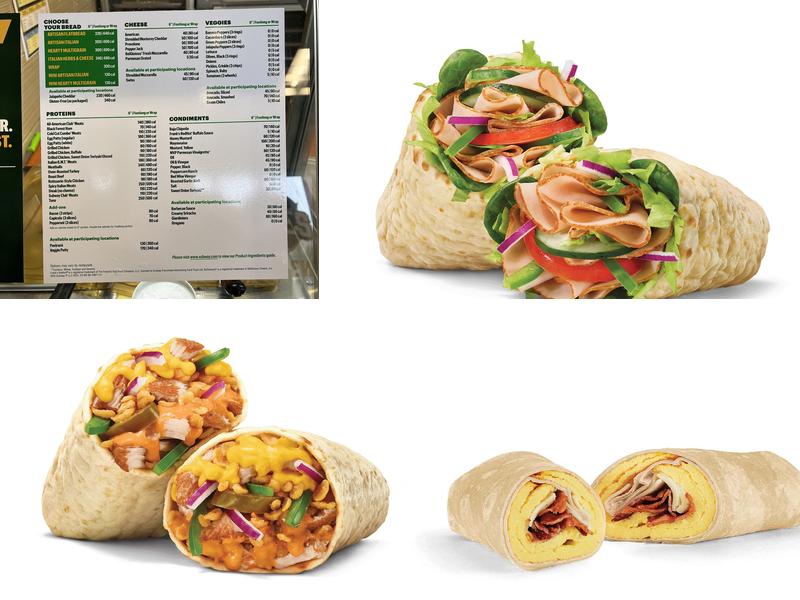 Subway Menu