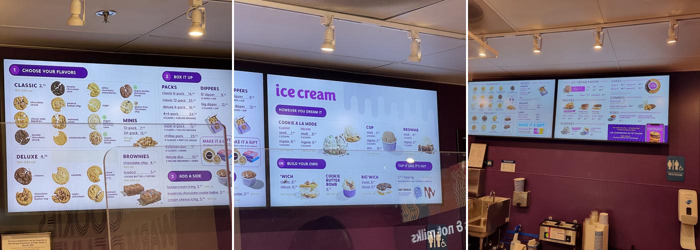 Insomnia Cookies Menu
