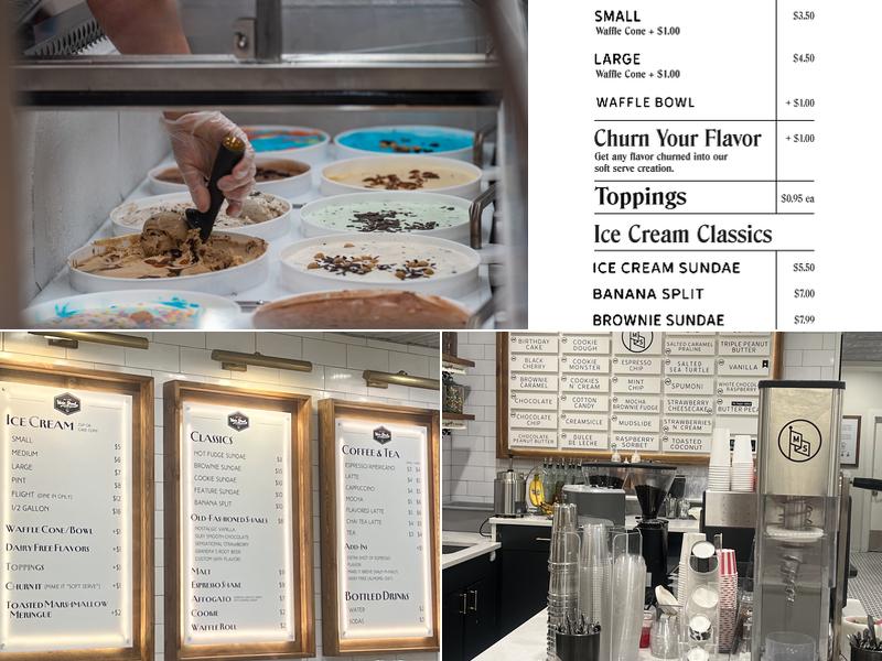 Main Street Creamery Menu