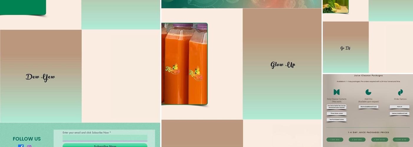 Niecy's Fabulous Juice Bar Menu