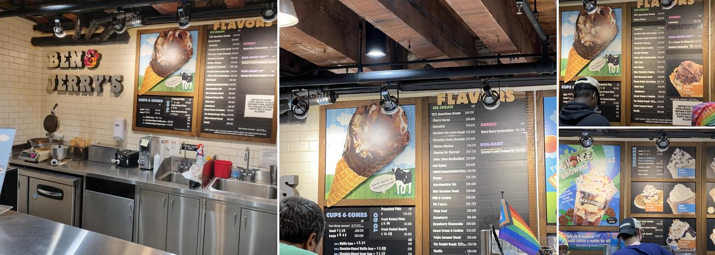 Ben & Jerry’s Menu