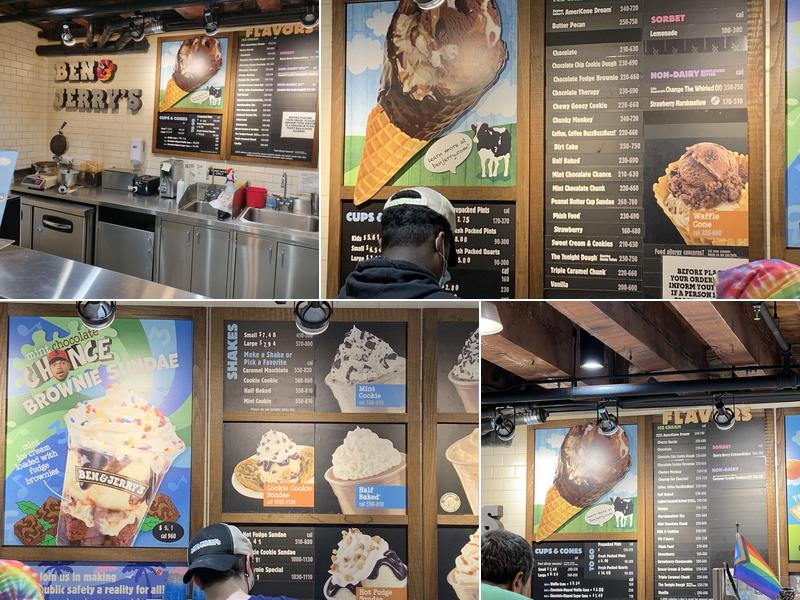 Ben & Jerry’s Menu