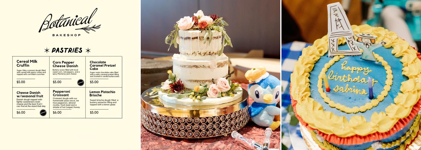 Botanical Bakeshop Menu