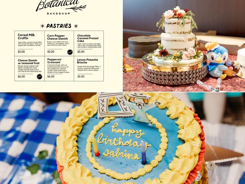 Botanical Bakeshop Menu