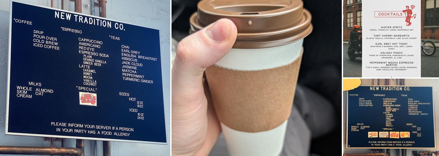 New Tradition Co Menu