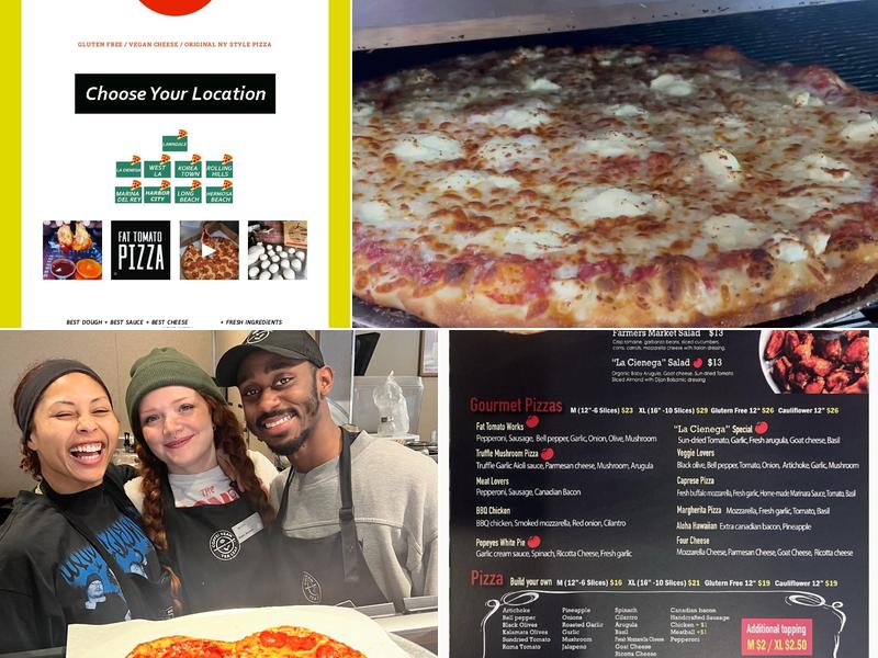 Fat Tomato Pizza Menu