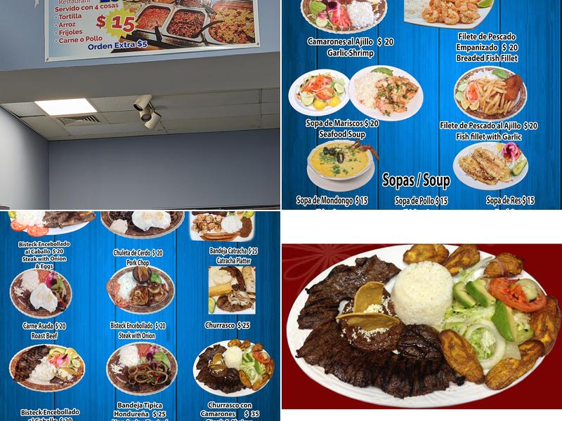 Rincon Hondureno Restaurant Menu