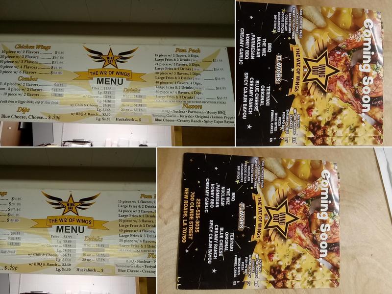 Wing Dat Menu